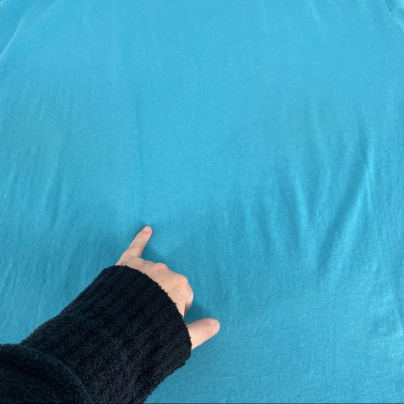 Big Bud Press Knitted Mock Neck Tee in Bicentennial Blue Women's Size 4XL - Picture 7 of 10